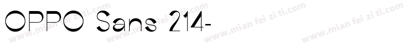 OPPO Sans 214字体转换